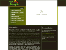 Tablet Screenshot of cabanaselpedregal.com